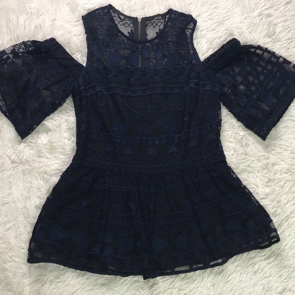 Parker Lace Peplum Top - Picture 6 of 14